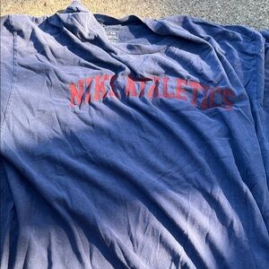 Nike Navy Tee with Red Logo